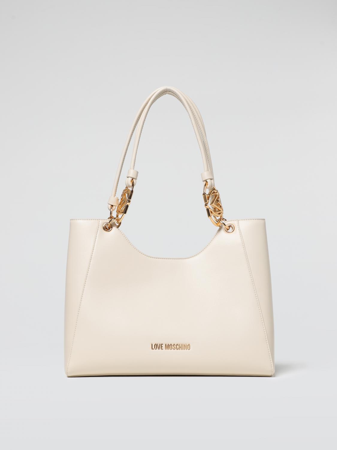 LOVE MOSCHINO HANDBAG: Handbag woman Love Moschino, Ivory - Img 1