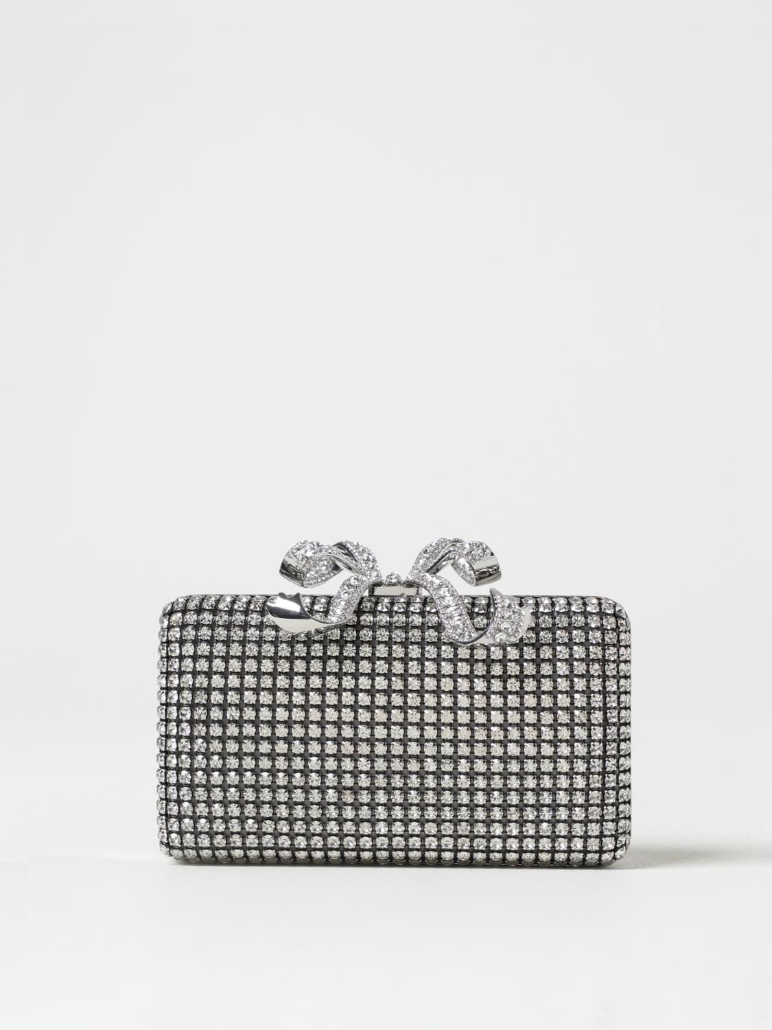 SELF-PORTRAIT CLUTCH: Clutch woman Self-portrait, Silver - Img 1