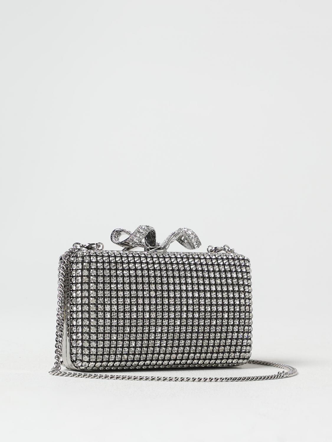 SELF-PORTRAIT CLUTCH: Clutch woman Self-portrait, Silver - Img 2