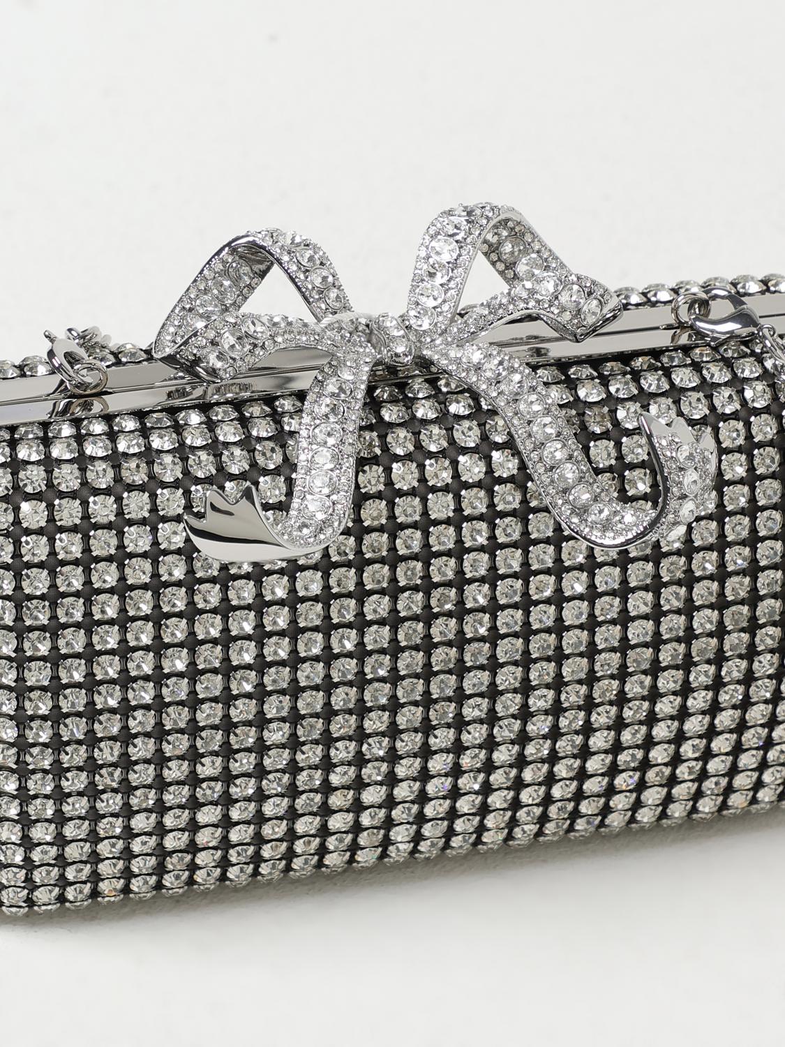 SELF-PORTRAIT CLUTCH: Clutch woman Self-portrait, Silver - Img 3