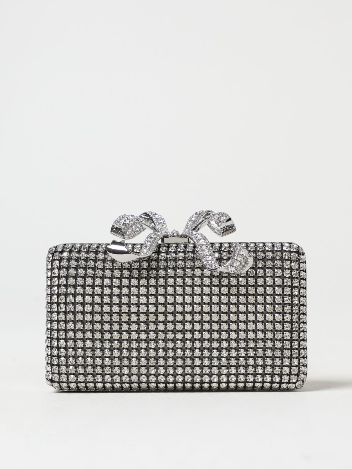 SELF-PORTRAIT CLUTCH: Clutch woman Self-portrait, Silver - Img 1