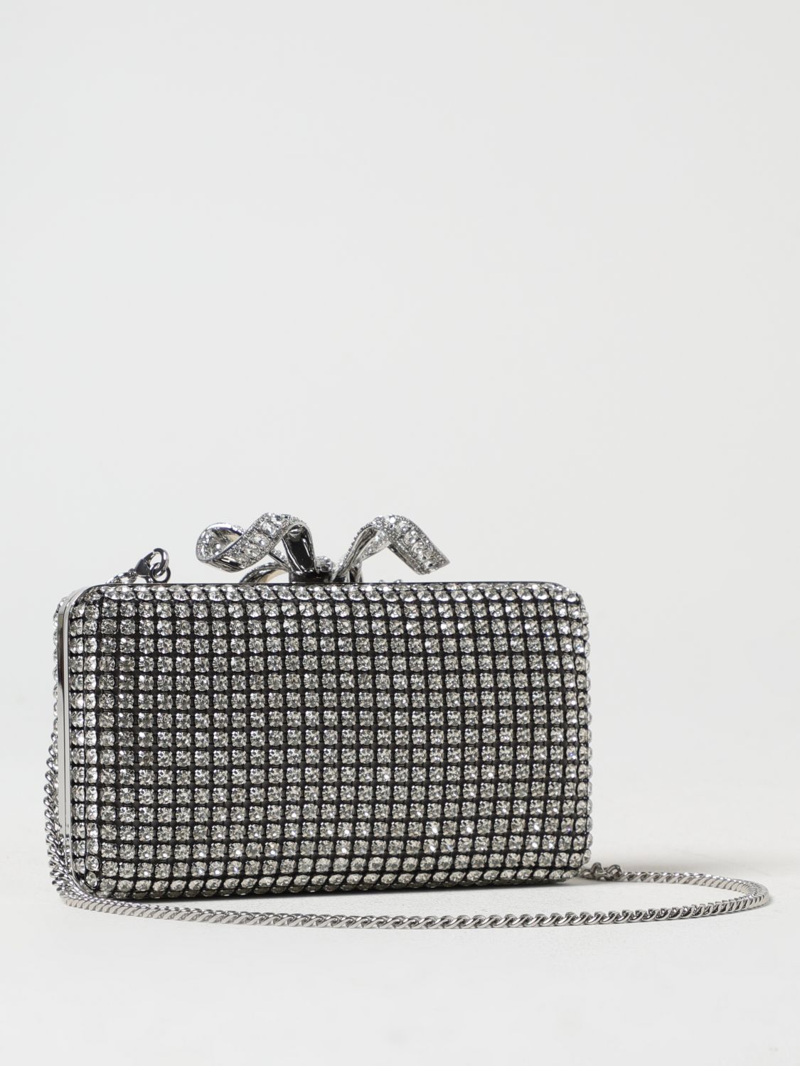 SELF-PORTRAIT CLUTCH: Clutch woman Self-portrait, Silver - Img 2