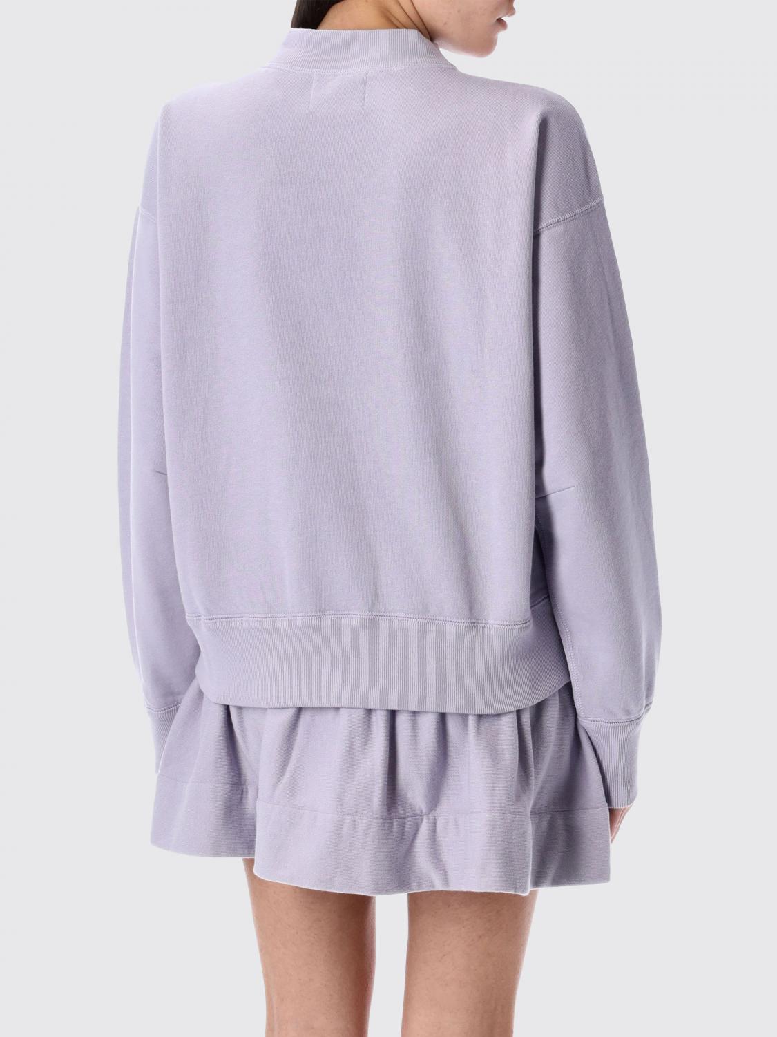 ISABEL MARANT ETOILE SUDADERA: Sudadera de cuello redondo Isabel Marant Etoile con maxi logo, Lila - Img 2