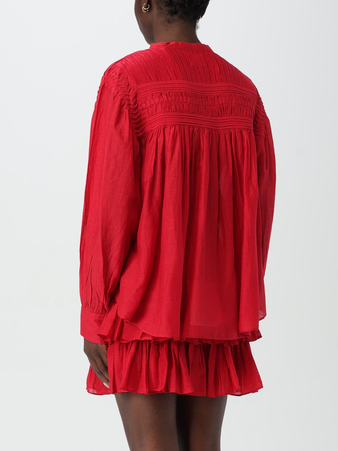 ISABEL MARANT ETOILE CAMISA: Camisa mujer Isabel Marant Etoile, Rojo - Img 3