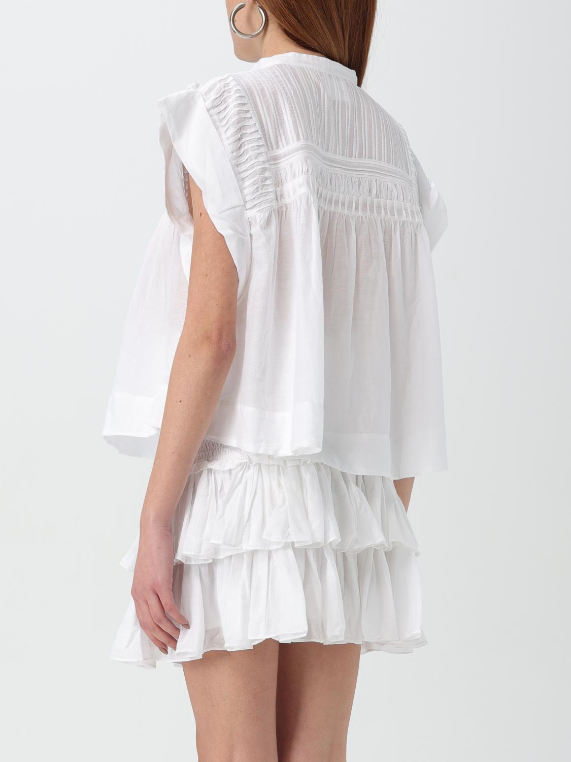 ISABEL MARANT ETOILE TOP: Camisa mujer Isabel Marant Etoile, Blanco - Img 3