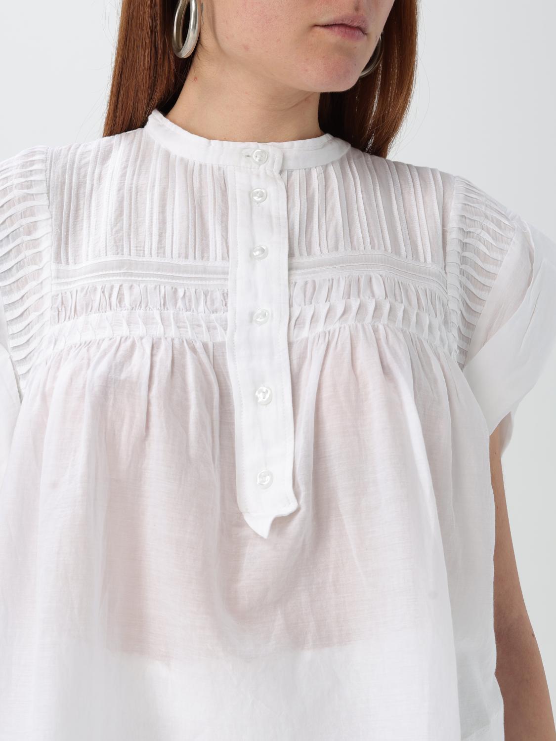 ISABEL MARANT ETOILE TOP: Camisa mujer Isabel Marant Etoile, Blanco - Img 4