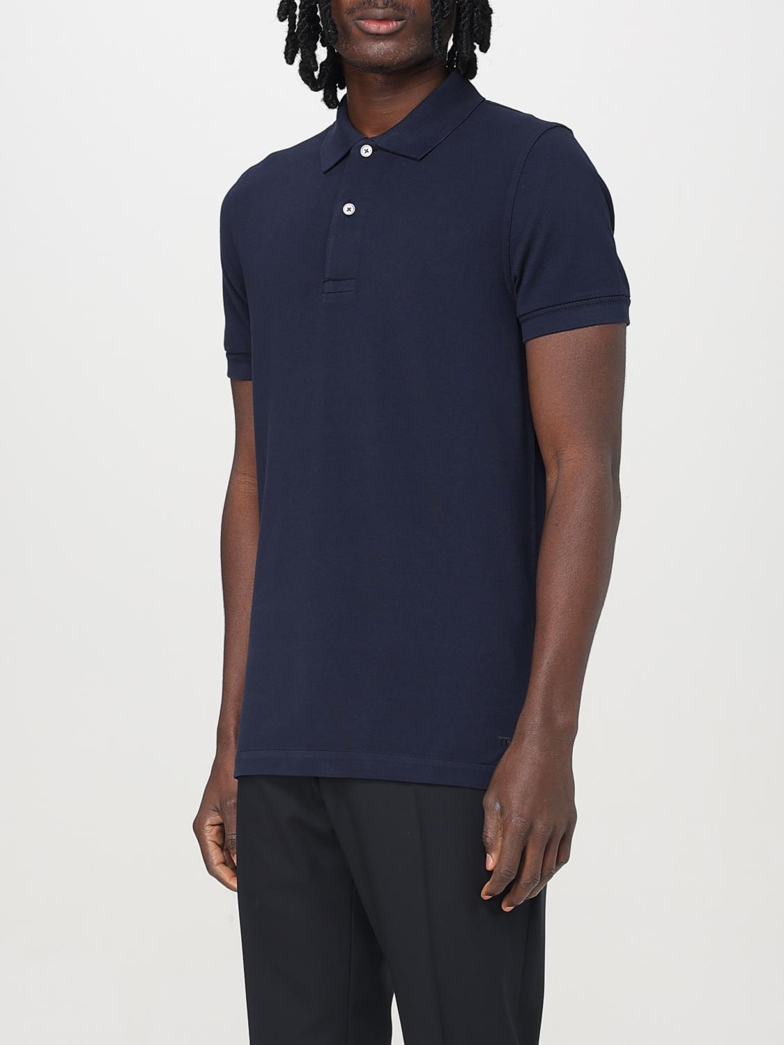 TOM FORD POLO SHIRT: Polo shirt men Tom Ford, Blue - Img 4