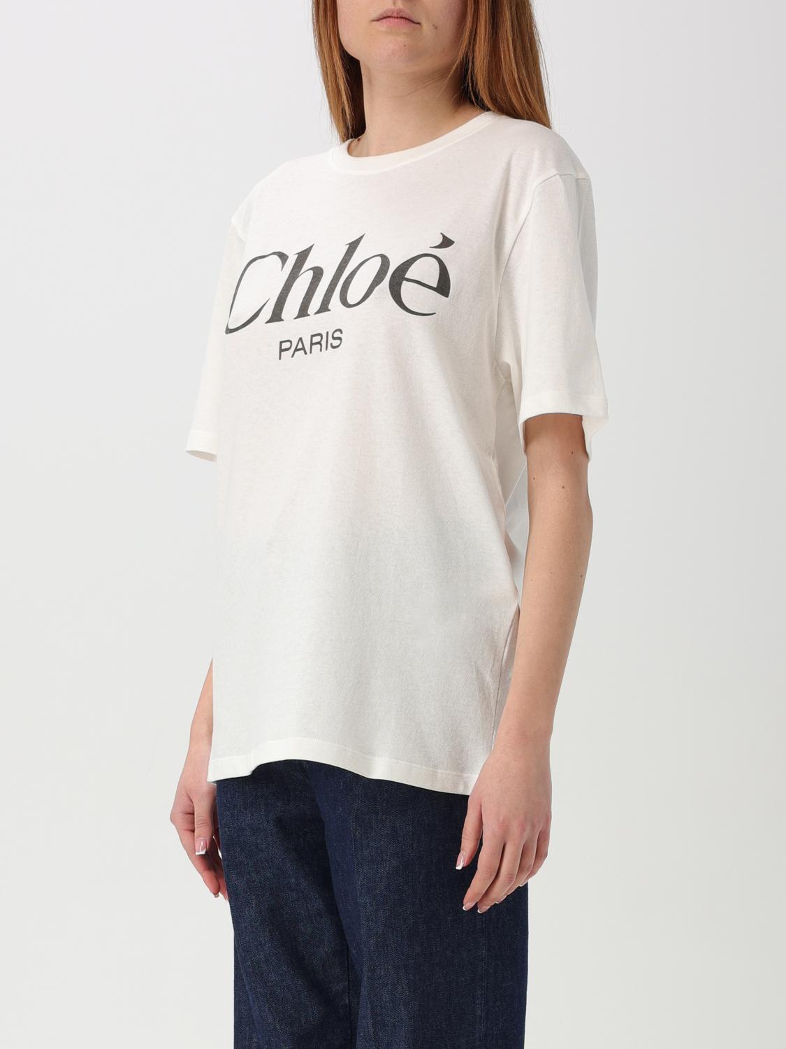 CHLOÉ T-SHIRT: T-shirt damen ChloÉ, Weiß - Img 4