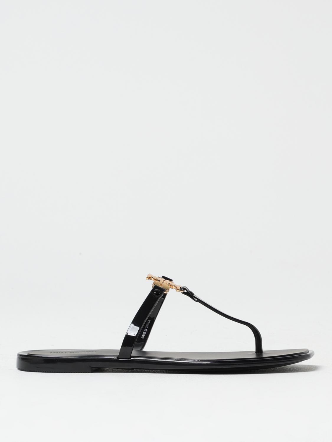 TORY BURCH FLAT SANDALS: Heeled sandals woman Tory Burch, Black - Img 1