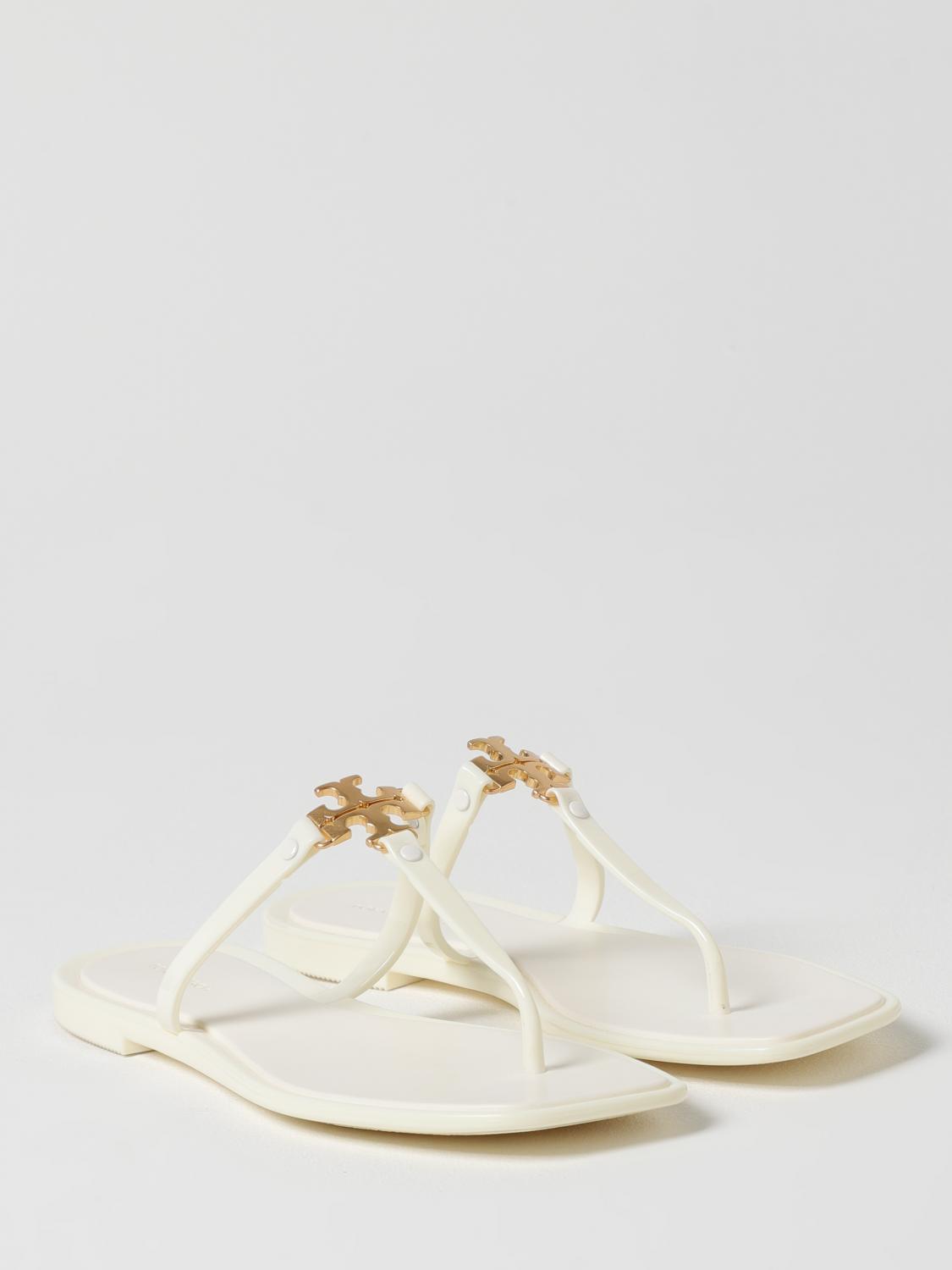 TORY BURCH FLAT SANDALS: Heeled sandals woman Tory Burch, Ivory - Img 2