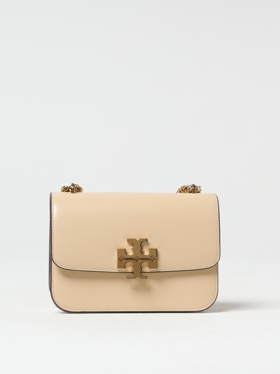 TORY BURCH BORSA A SPALLA: Borsa a tracolla Eleanor Tory Burch in pelle, Avorio - Img 1