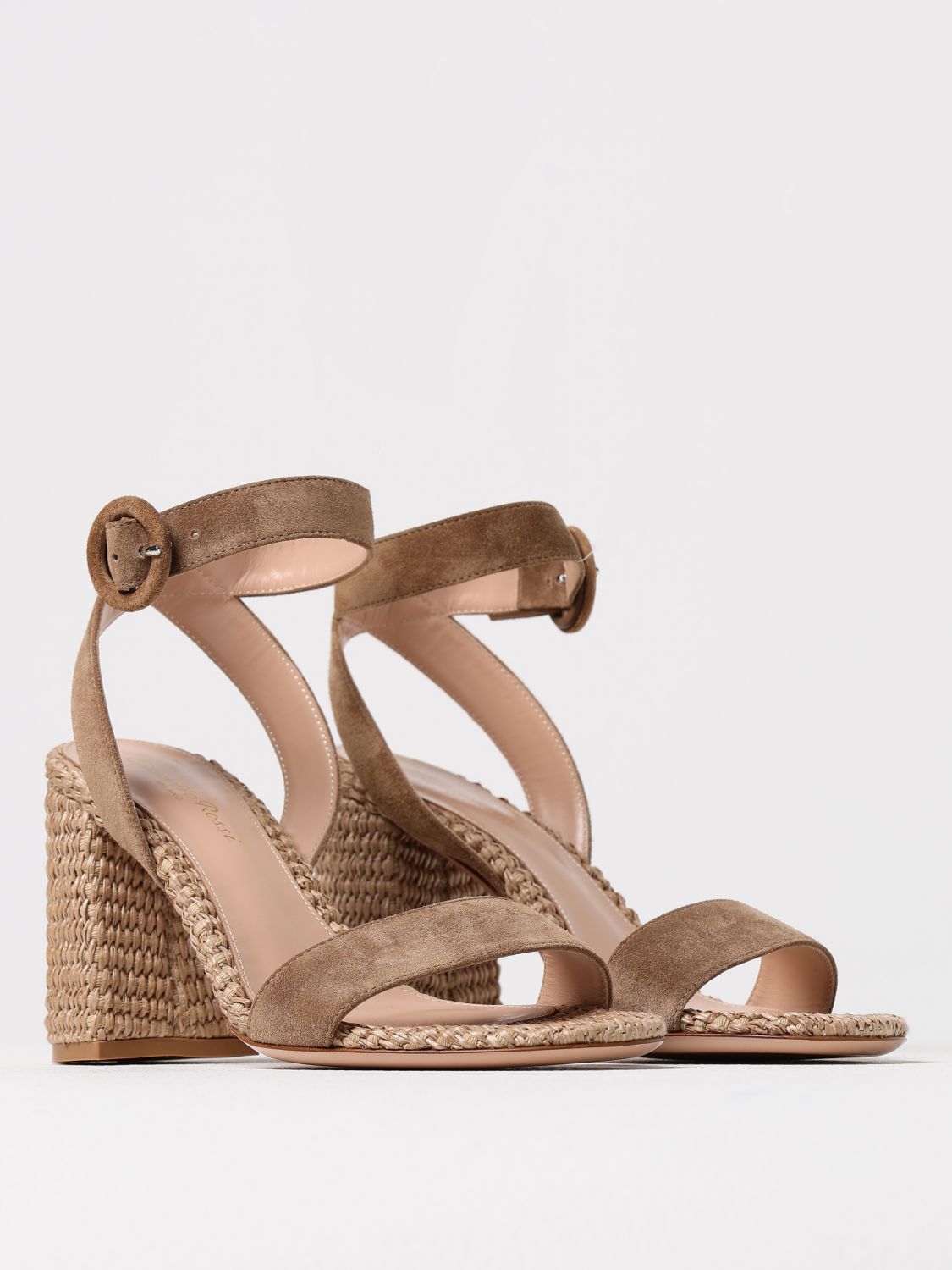 GIANVITO ROSSI HEELED SANDALS: Heeled sandals woman Gianvito Rossi, Camel - Img 2