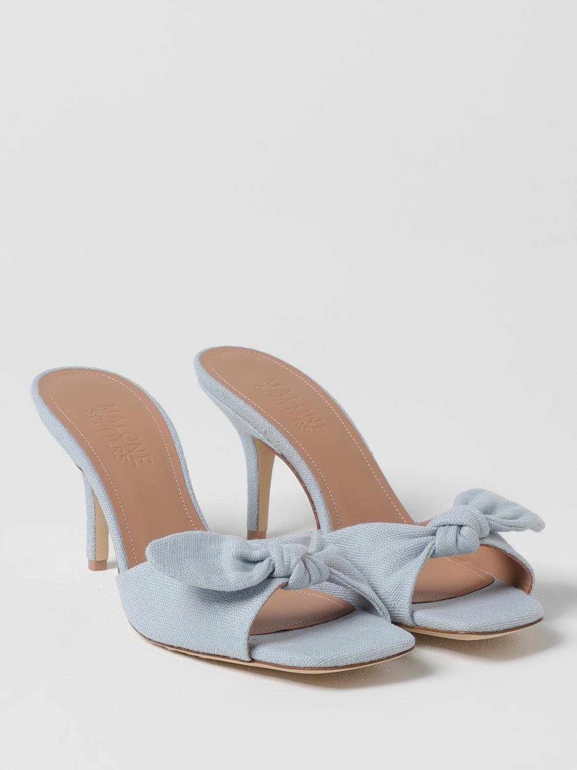 MALONE SOULIERS HEELED SANDALS: Heeled sandals woman Malone Souliers, Blue - Img 2