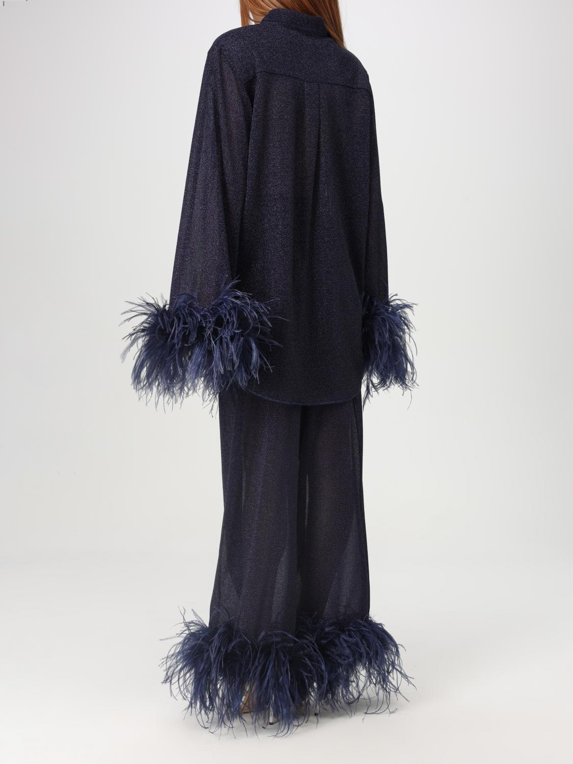 OSÉREE HEMDBLUSE: Hemdbluse damen OsÉree, Blau - Img 3