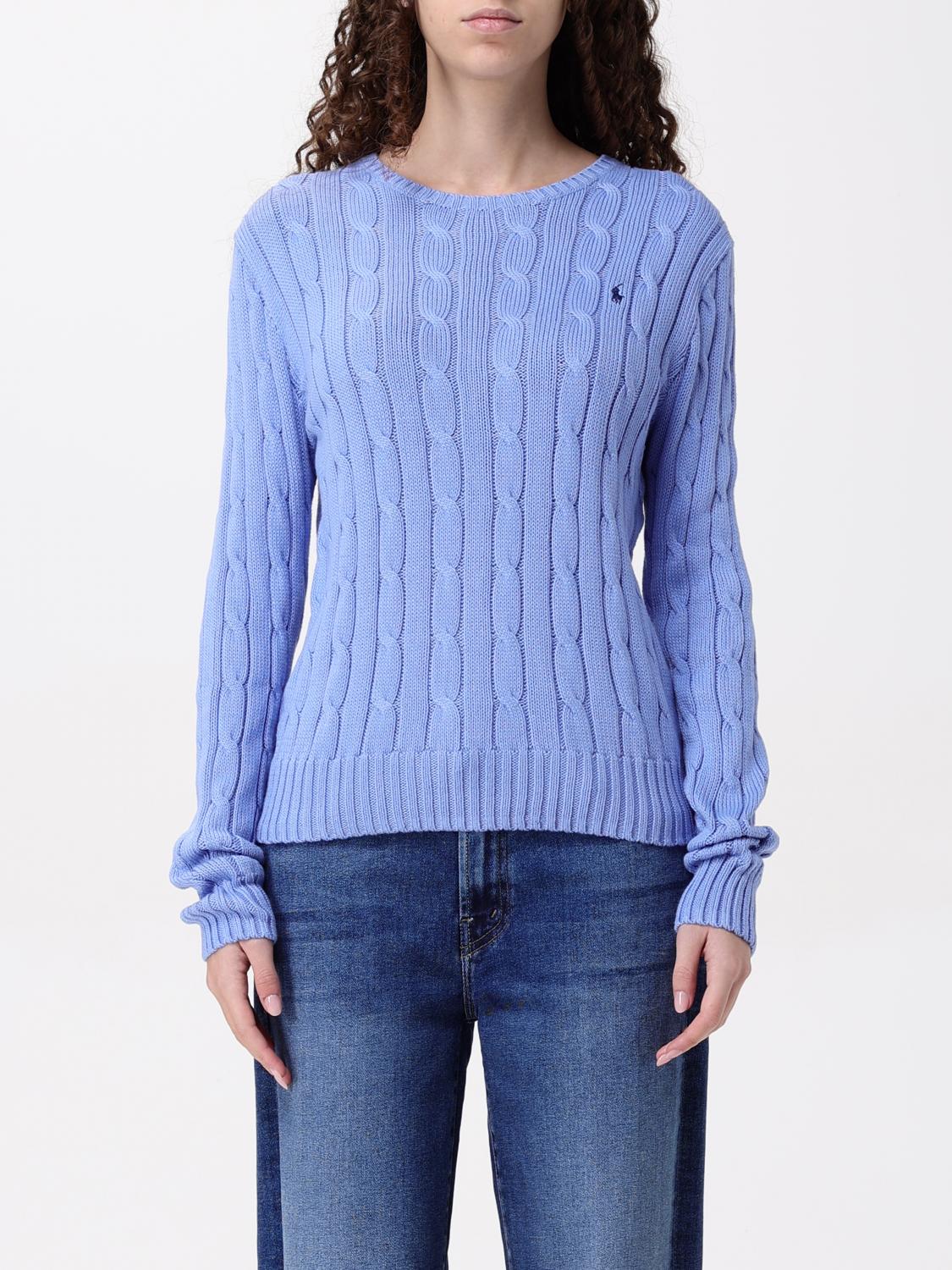 POLO RALPH LAUREN SWEATER: Sweater woman Polo Ralph Lauren, Blue - Img 1