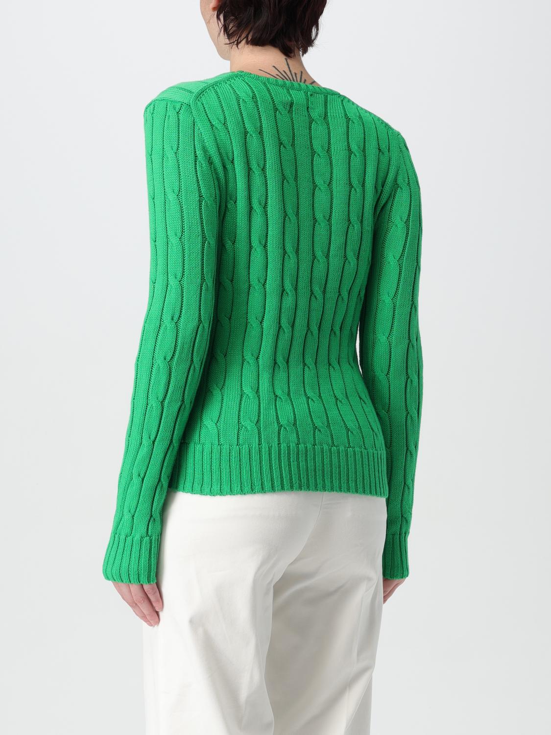 POLO RALPH LAUREN MAGLIA: Pullover Polo Ralph Lauren in cotone tricot , Verde - Img 2