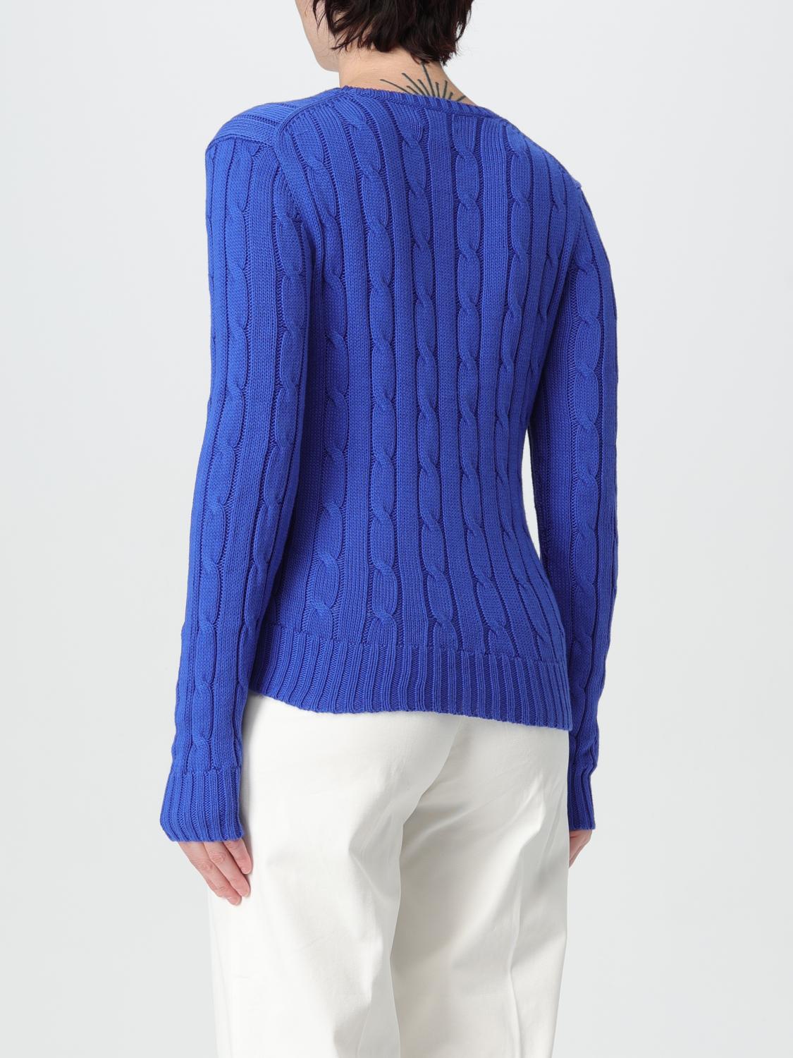 POLO RALPH LAUREN MAGLIA: Pullover Polo Ralph Lauren in cotone tricot , Blue Navy - Img 2