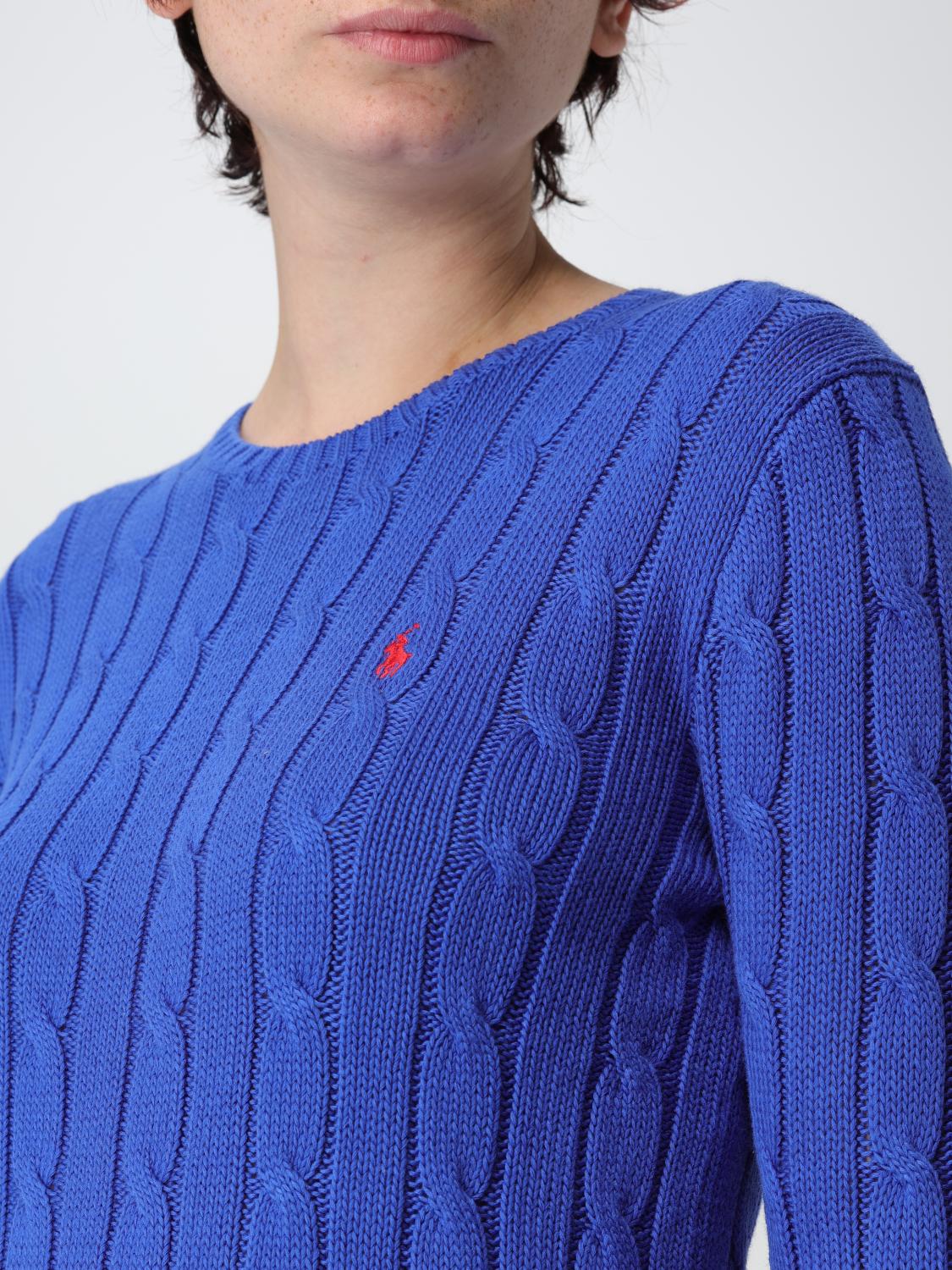 POLO RALPH LAUREN MAGLIA: Pullover Polo Ralph Lauren in cotone tricot , Blue Navy - Img 3