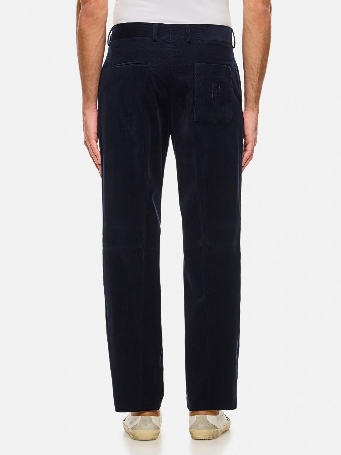 FENDI PANTS: Pants men Fendi, Blue - Img 3