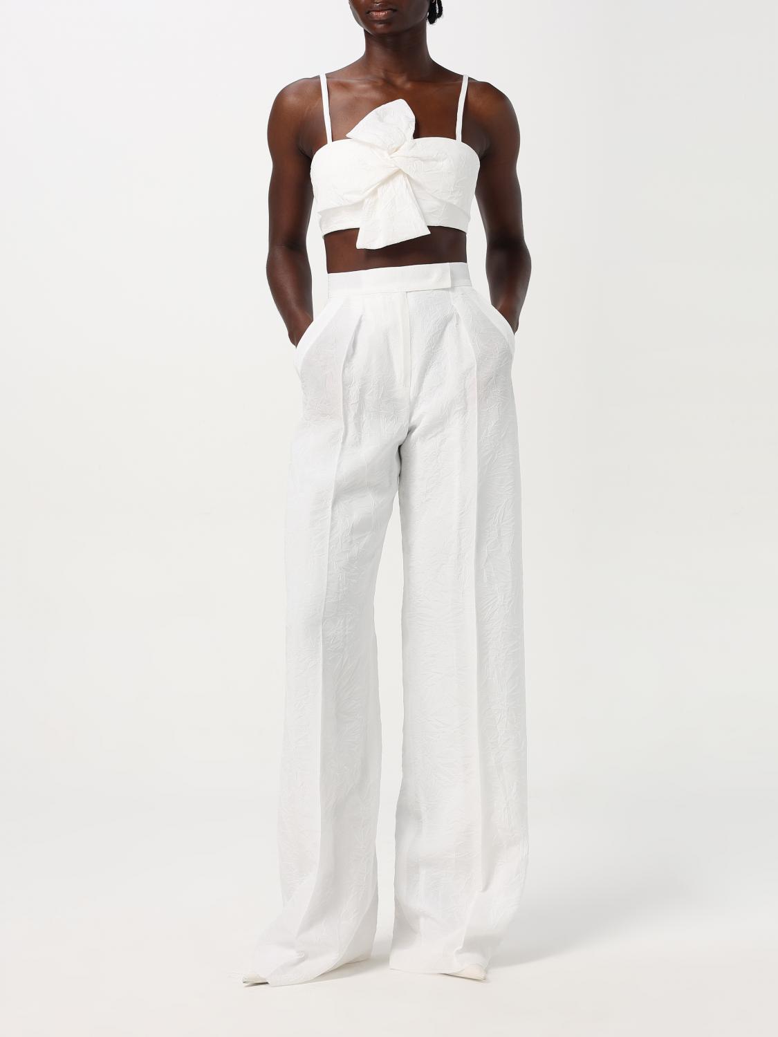 'S MAX MARA PANTS: Pants woman 's Max Mara, White - Img 2