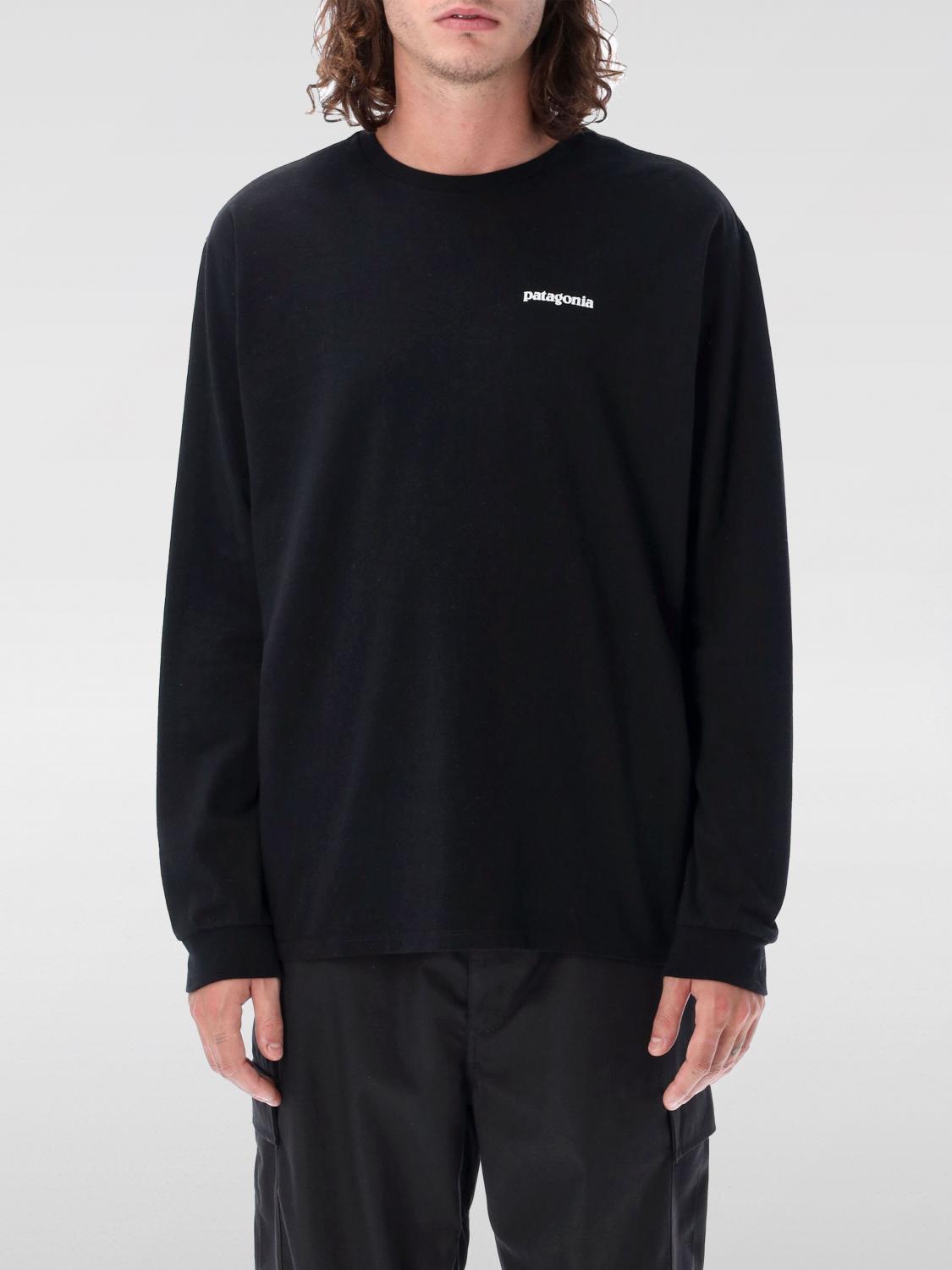 PATAGONIA CAMISETA: Camiseta Patagonia de algodón reciclado con estampado de logo, Negro - Img 1