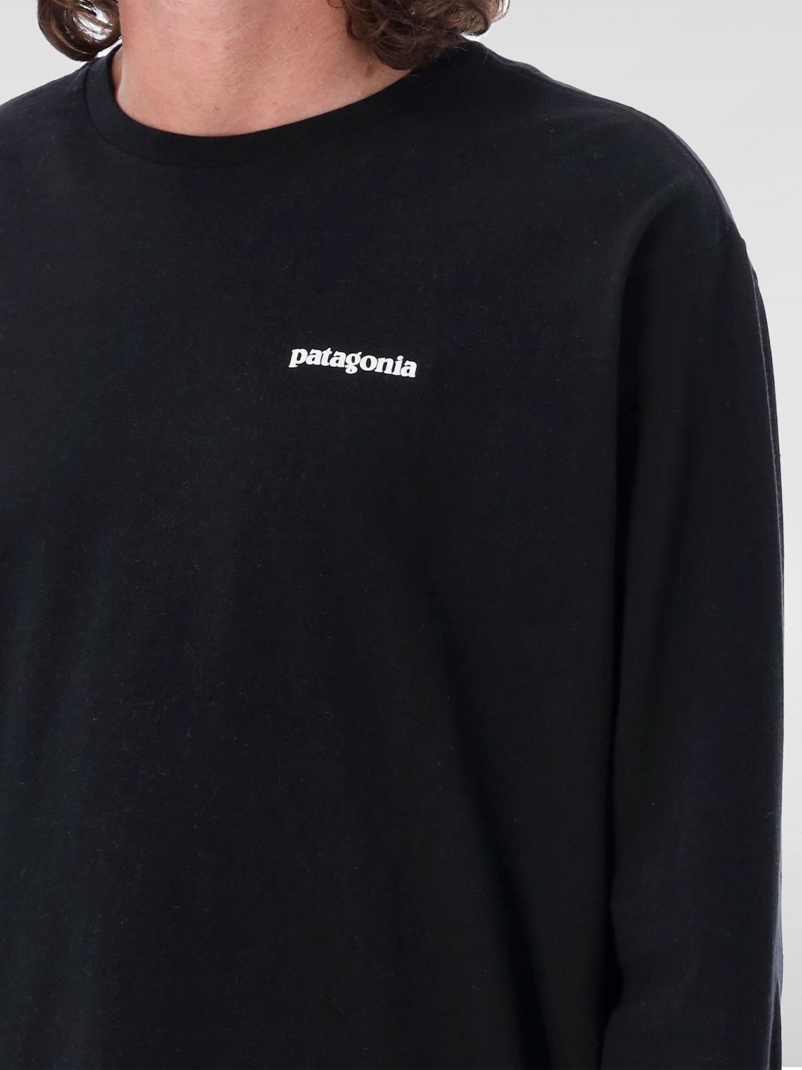 PATAGONIA CAMISETA: Camiseta Patagonia de algodón reciclado con estampado de logo, Negro - Img 3