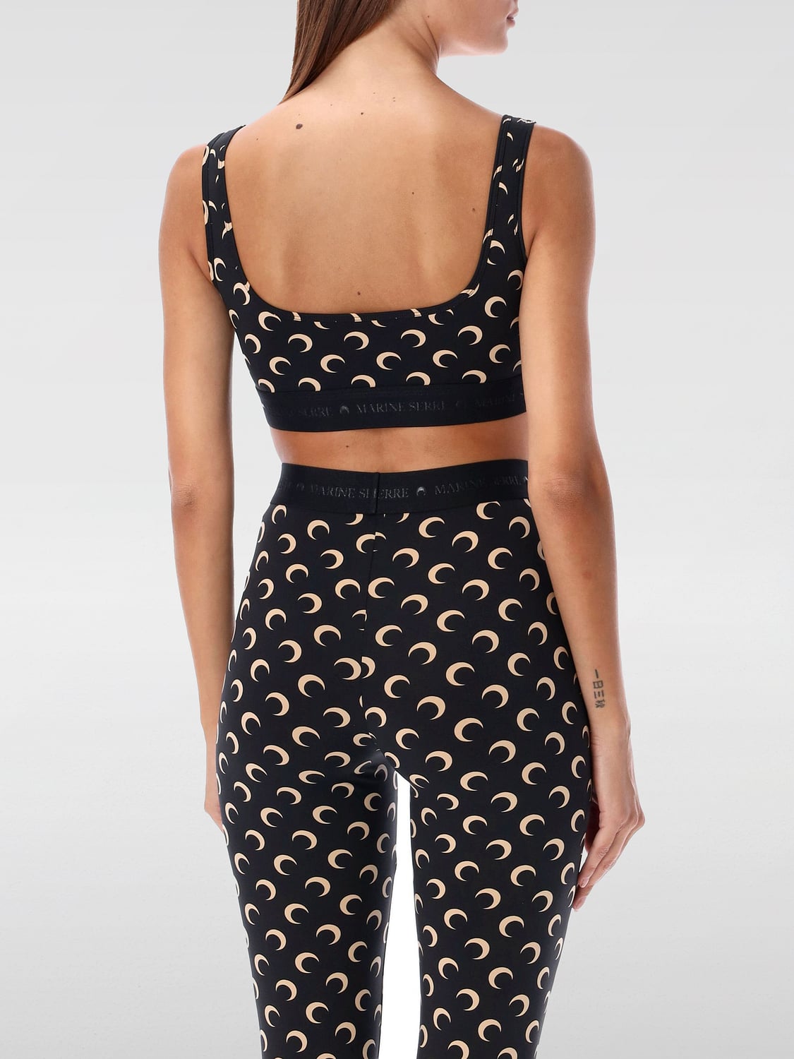 MARINE SERRE TOP: Top mujer Marine Serre, Negro - Img 2