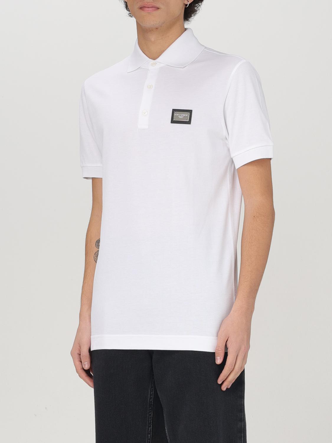 DOLCE & GABBANA POLO SHIRT: Polo shirt men Dolce & Gabbana, White - Img 3