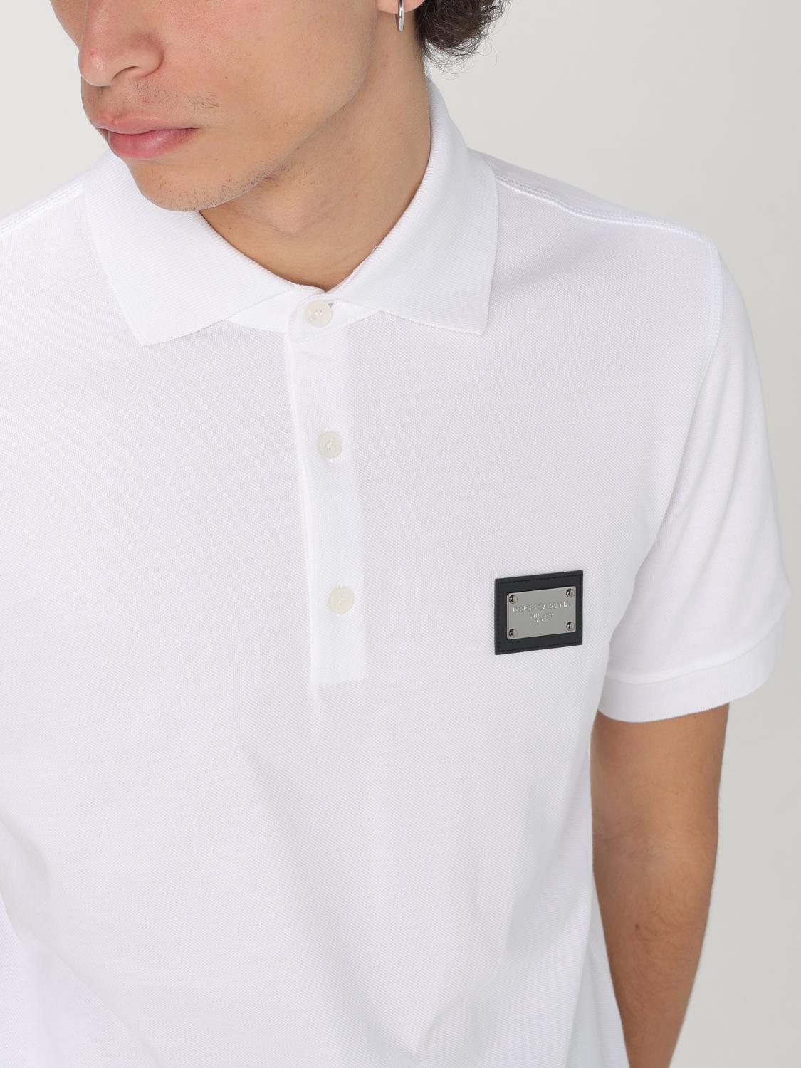 DOLCE & GABBANA POLO SHIRT: Polo shirt men Dolce & Gabbana, White - Img 4