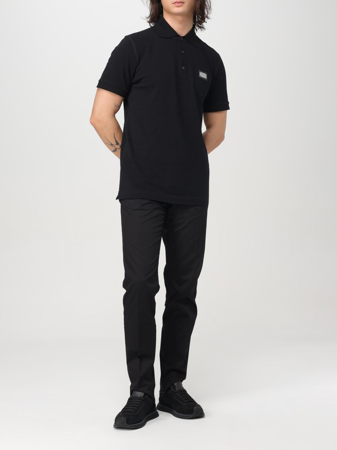 DOLCE & GABBANA POLO SHIRT: Polo shirt men Dolce & Gabbana, Black - Img 2