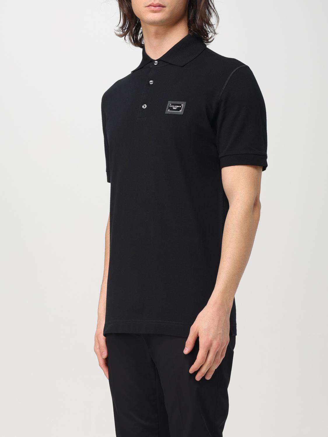 DOLCE & GABBANA POLO SHIRT: Polo shirt men Dolce & Gabbana, Black - Img 4