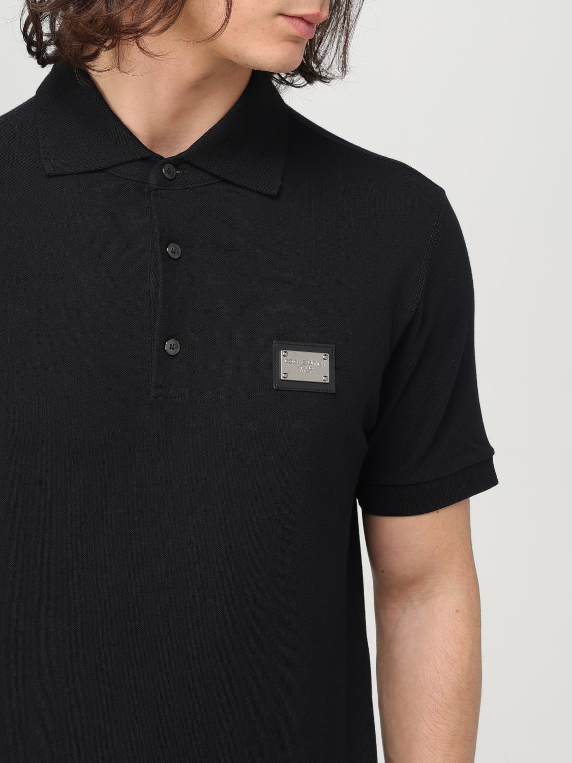 DOLCE & GABBANA POLO SHIRT: Polo shirt men Dolce & Gabbana, Black - Img 5