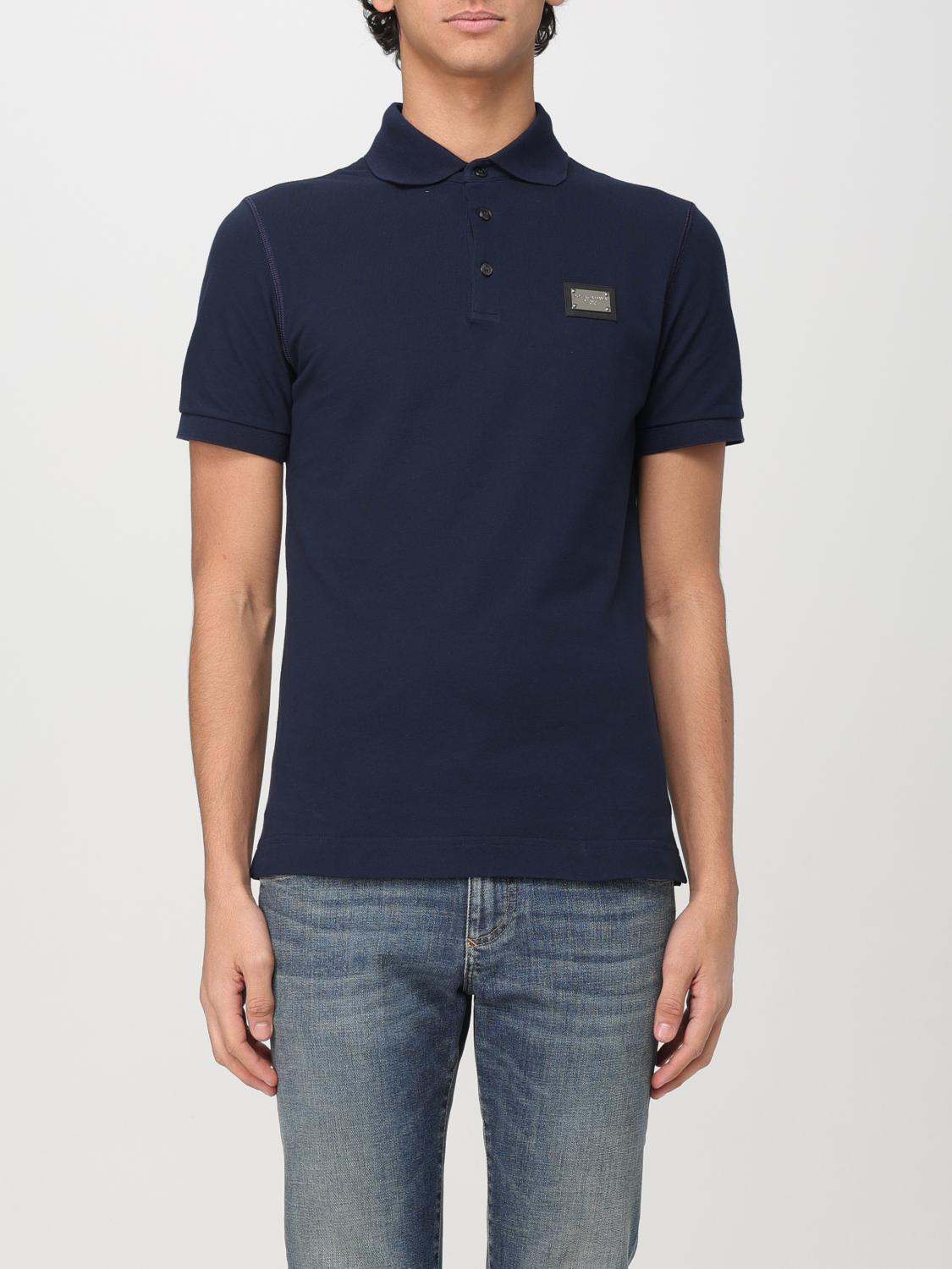 DOLCE & GABBANA POLO SHIRT: Polo shirt men Dolce & Gabbana, Blue - Img 1