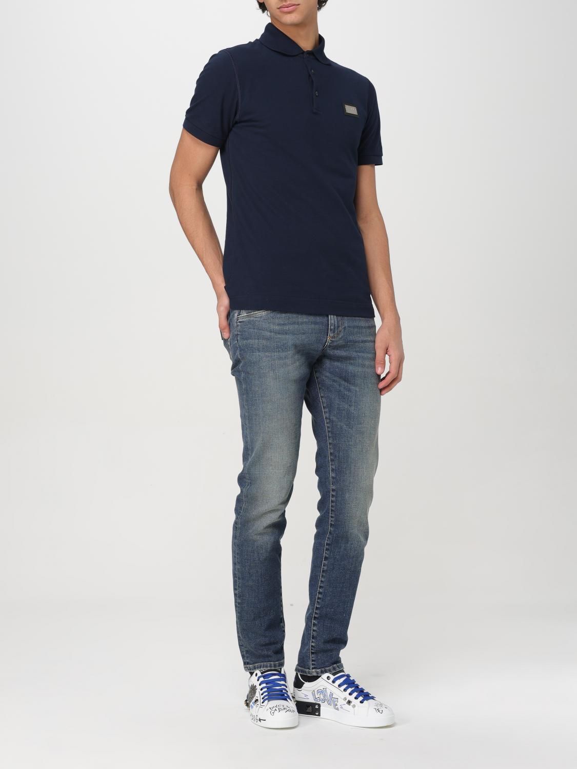 DOLCE & GABBANA POLO SHIRT: Polo shirt men Dolce & Gabbana, Blue - Img 2