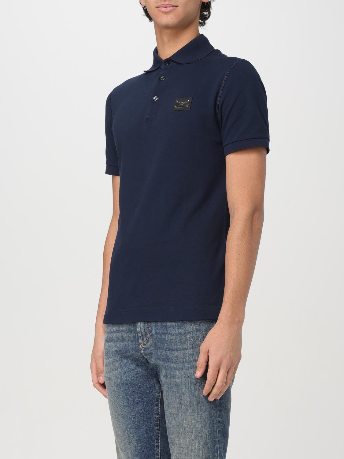 DOLCE & GABBANA POLO SHIRT: Polo shirt men Dolce & Gabbana, Blue - Img 4