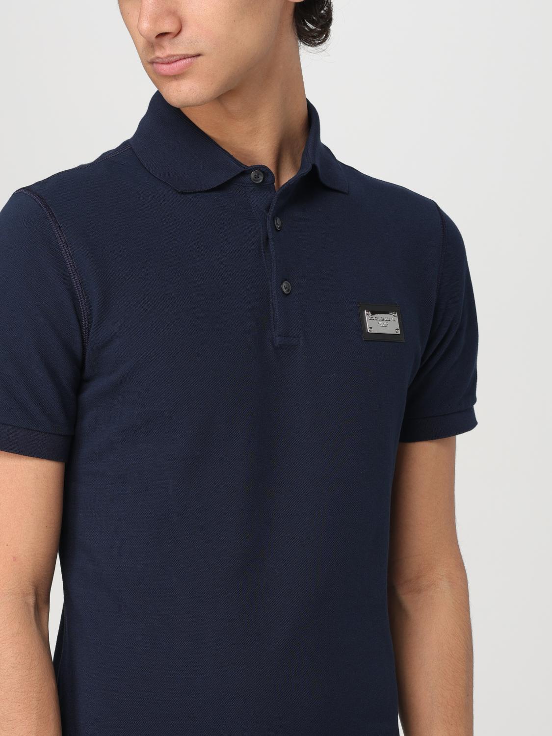 DOLCE & GABBANA POLO SHIRT: Polo shirt men Dolce & Gabbana, Blue - Img 5