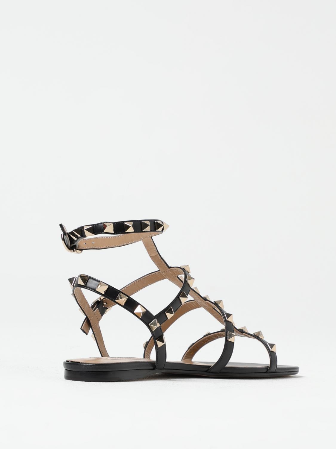 VALENTINO GARAVANI FLAT SANDALS: Shoes woman Valentino Garavani, Black - Img 3