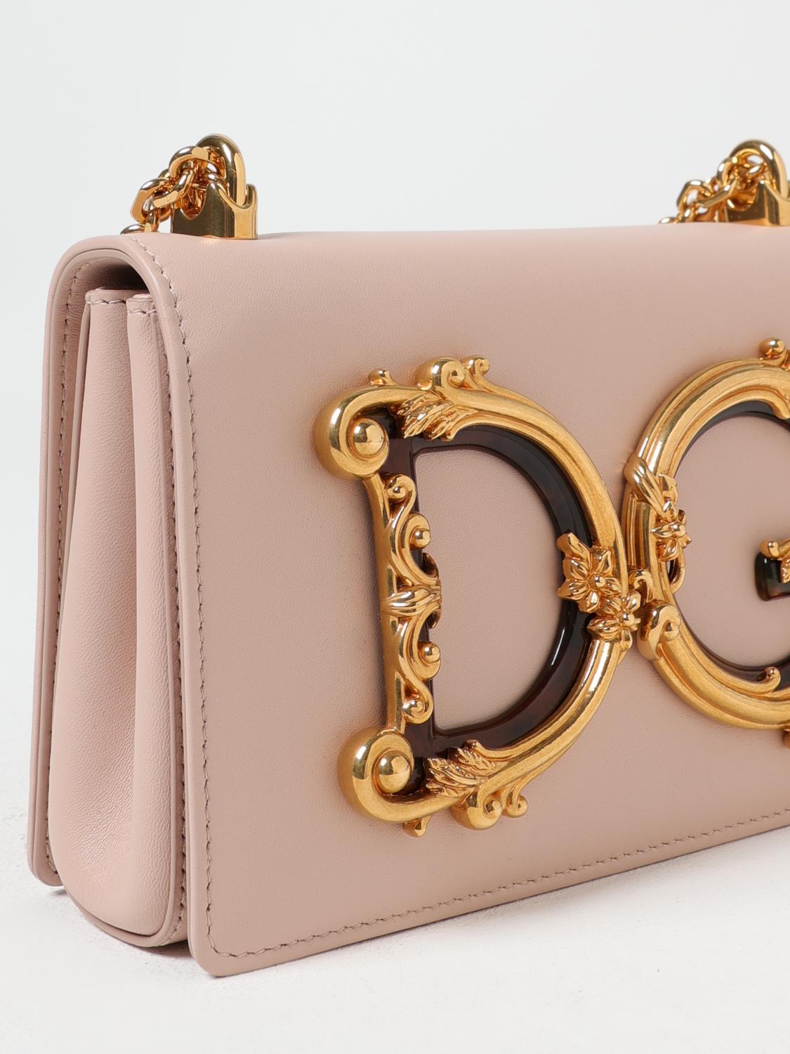 DOLCE & GABBANA CROSSBODY BAGS: Shoulder bag woman Dolce & Gabbana, Blush Pink - Img 4