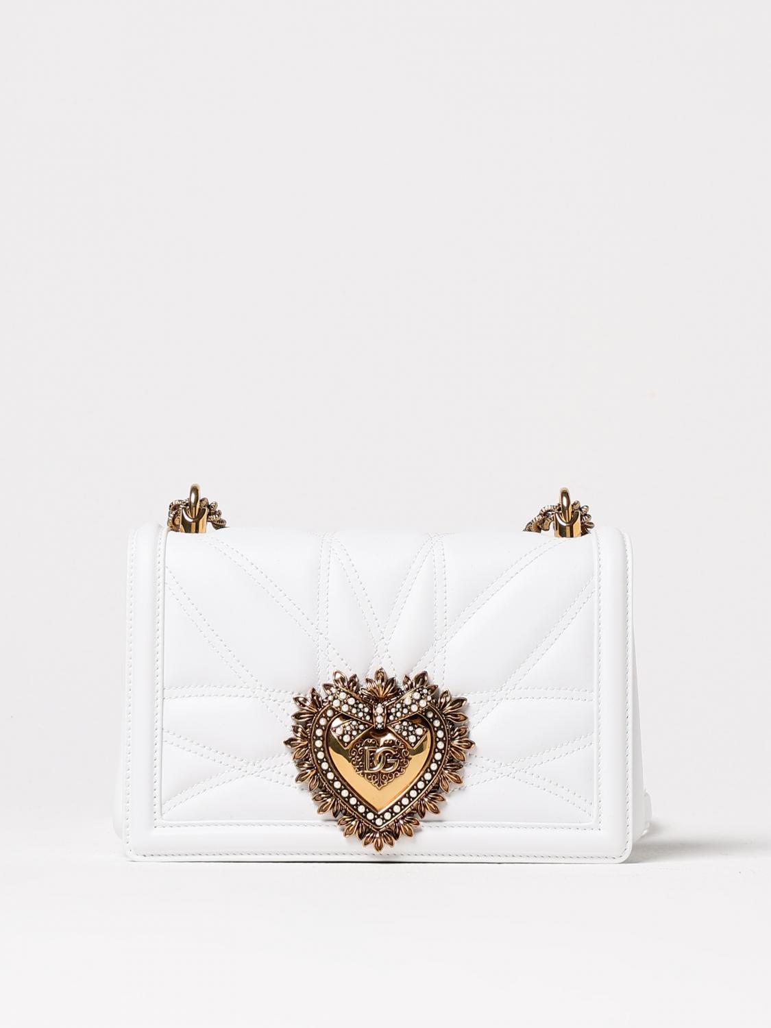 DOLCE & GABBANA MINI BAG: Shoulder bag woman Dolce & Gabbana, White - Img 1