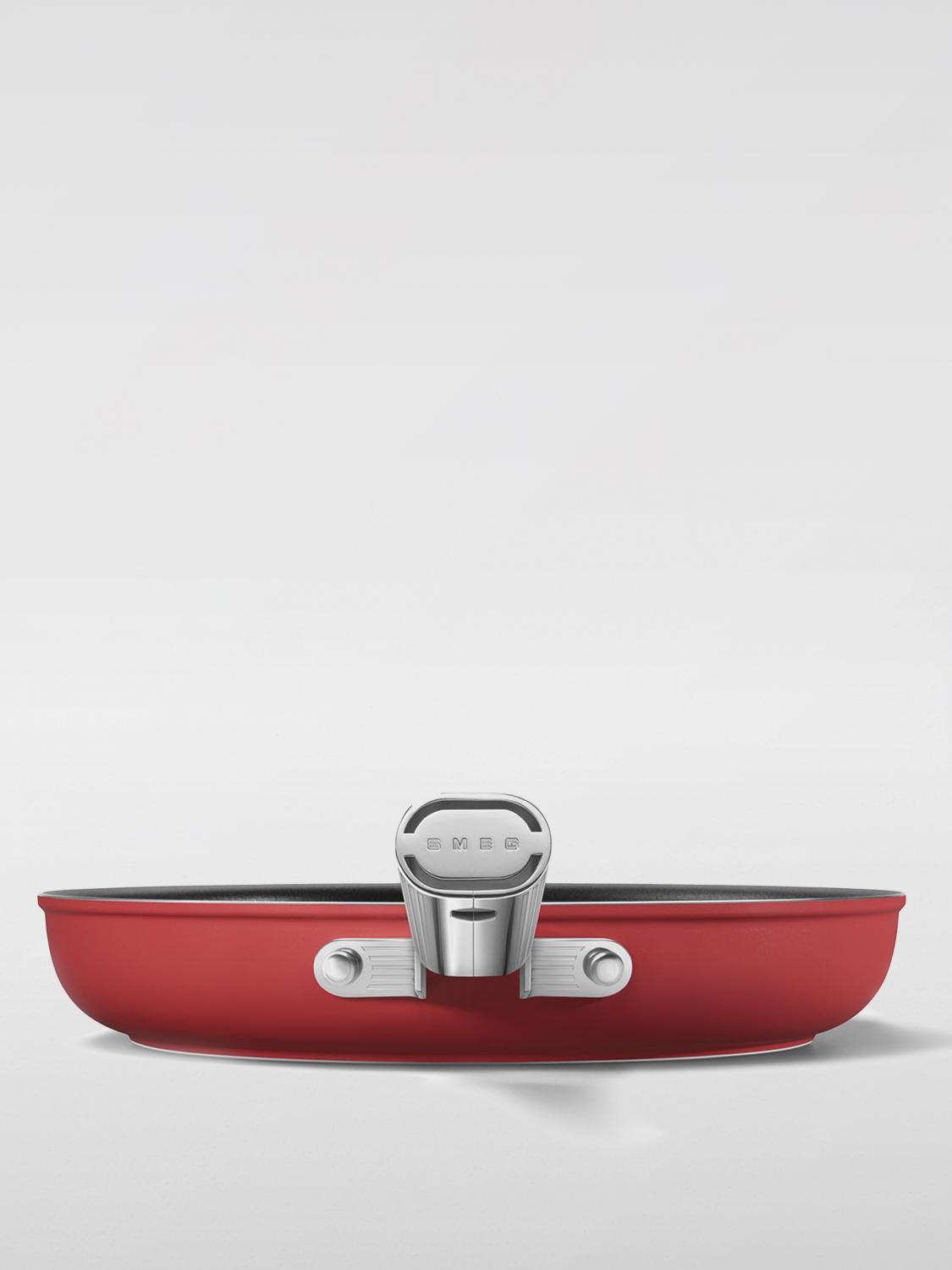 SMEG ACCESSORI DA CUCINA: Padella Smeg in alluminio antiaderente , Rosso - Img 2