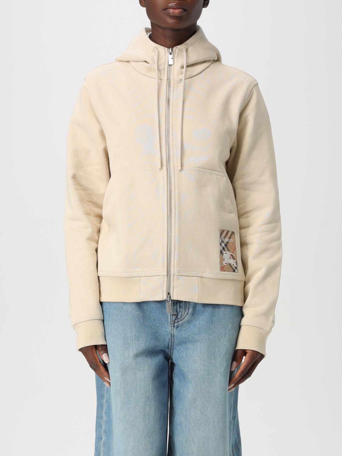 BURBERRY SWEATSHIRT: Sweatshirt woman Burberry, Beige - Img 1