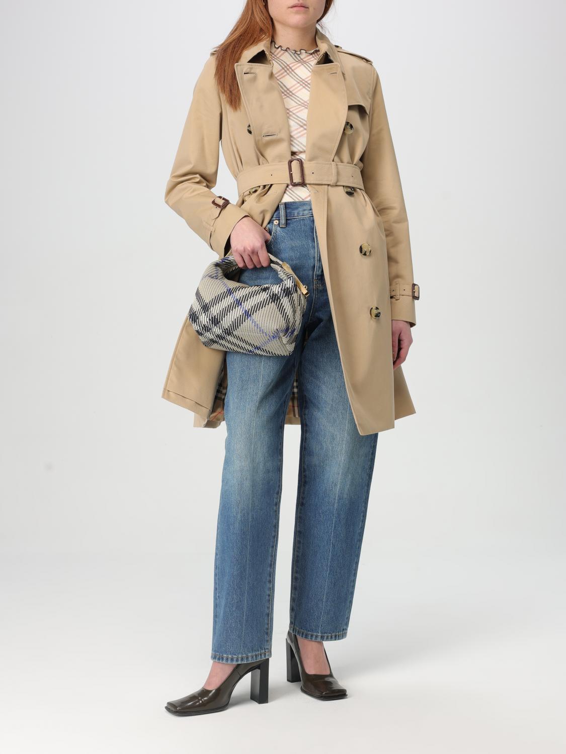 BURBERRY TRENCH COAT: Coat woman Burberry, Honey - Img 2