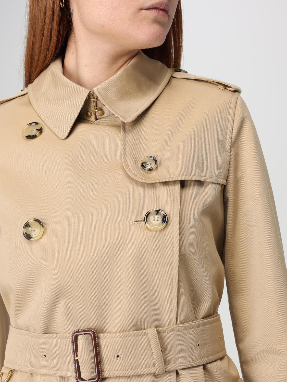 BURBERRY TRENCH COAT: Coat woman Burberry, Honey - Img 5