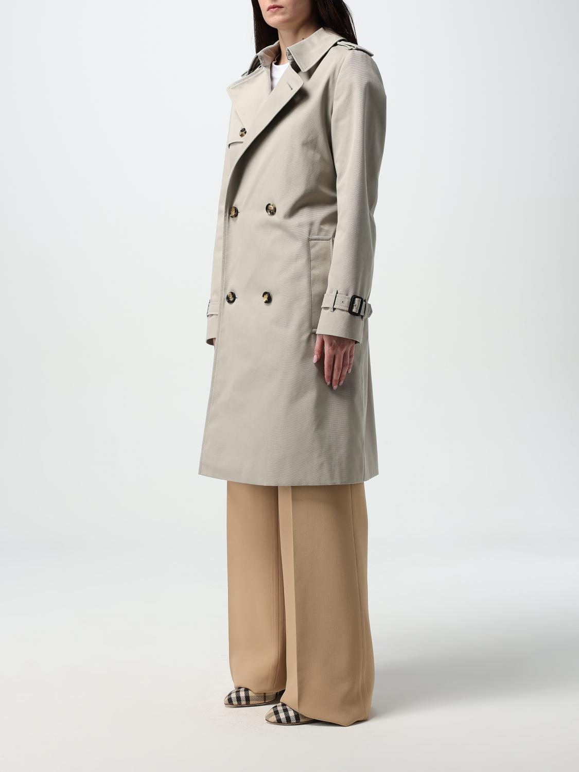 BURBERRY COAT: Coat woman Burberry, Beige - Img 4