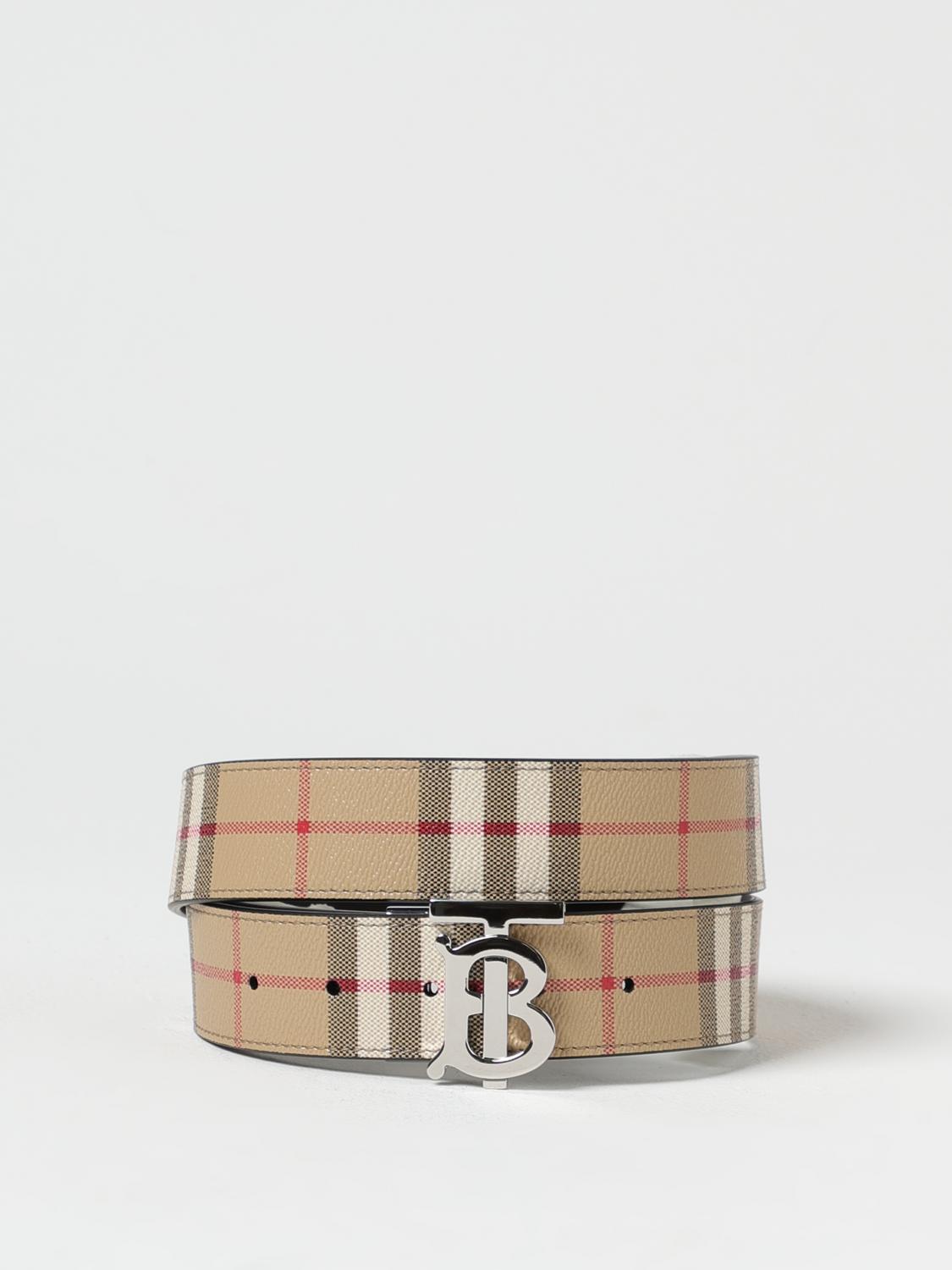 BURBERRY BELT: Belt men Burberry, Beige - Img 1