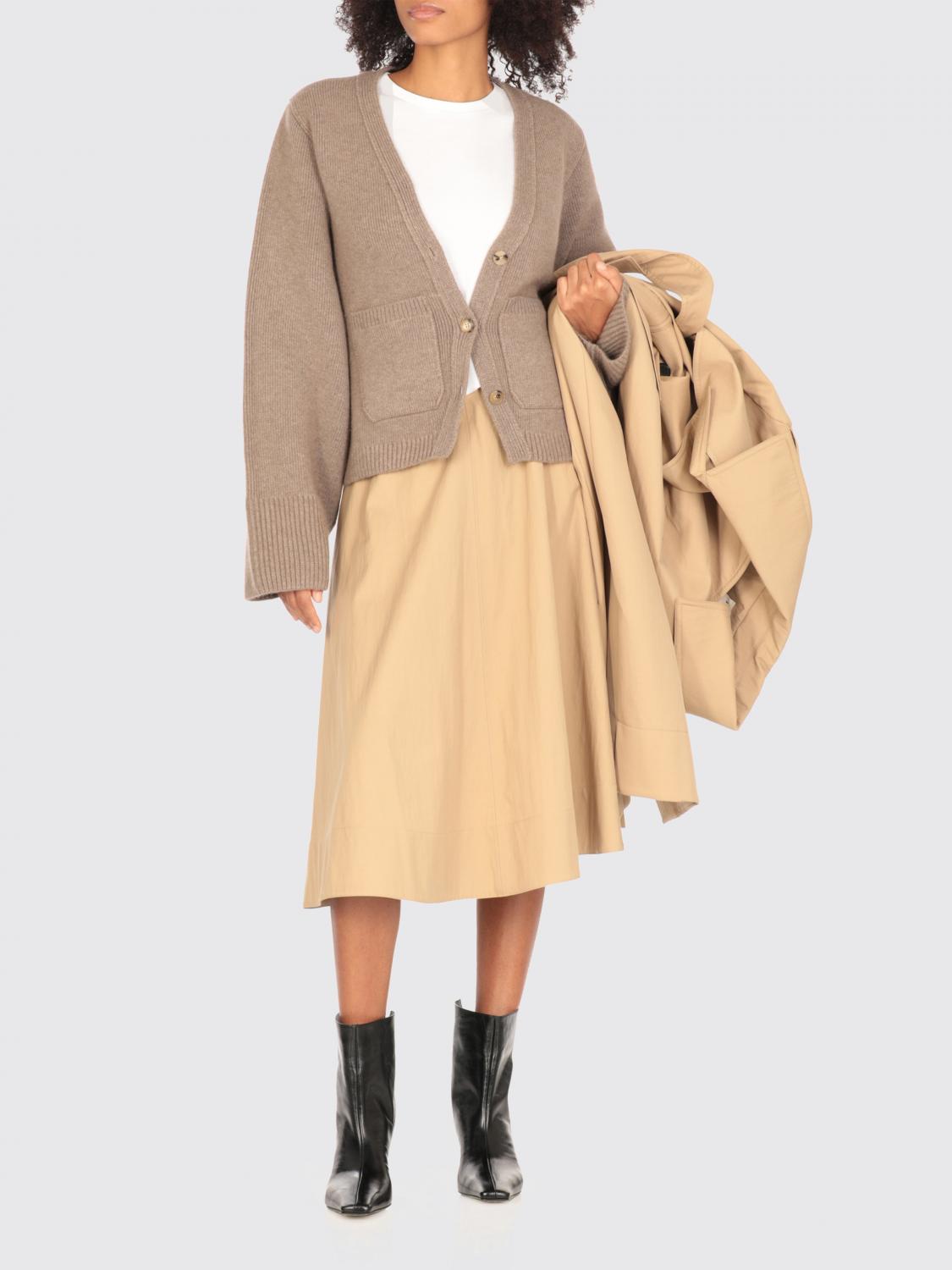 KHAITE CARDIGAN: Pull femme Khaite, Taupe - Img 2