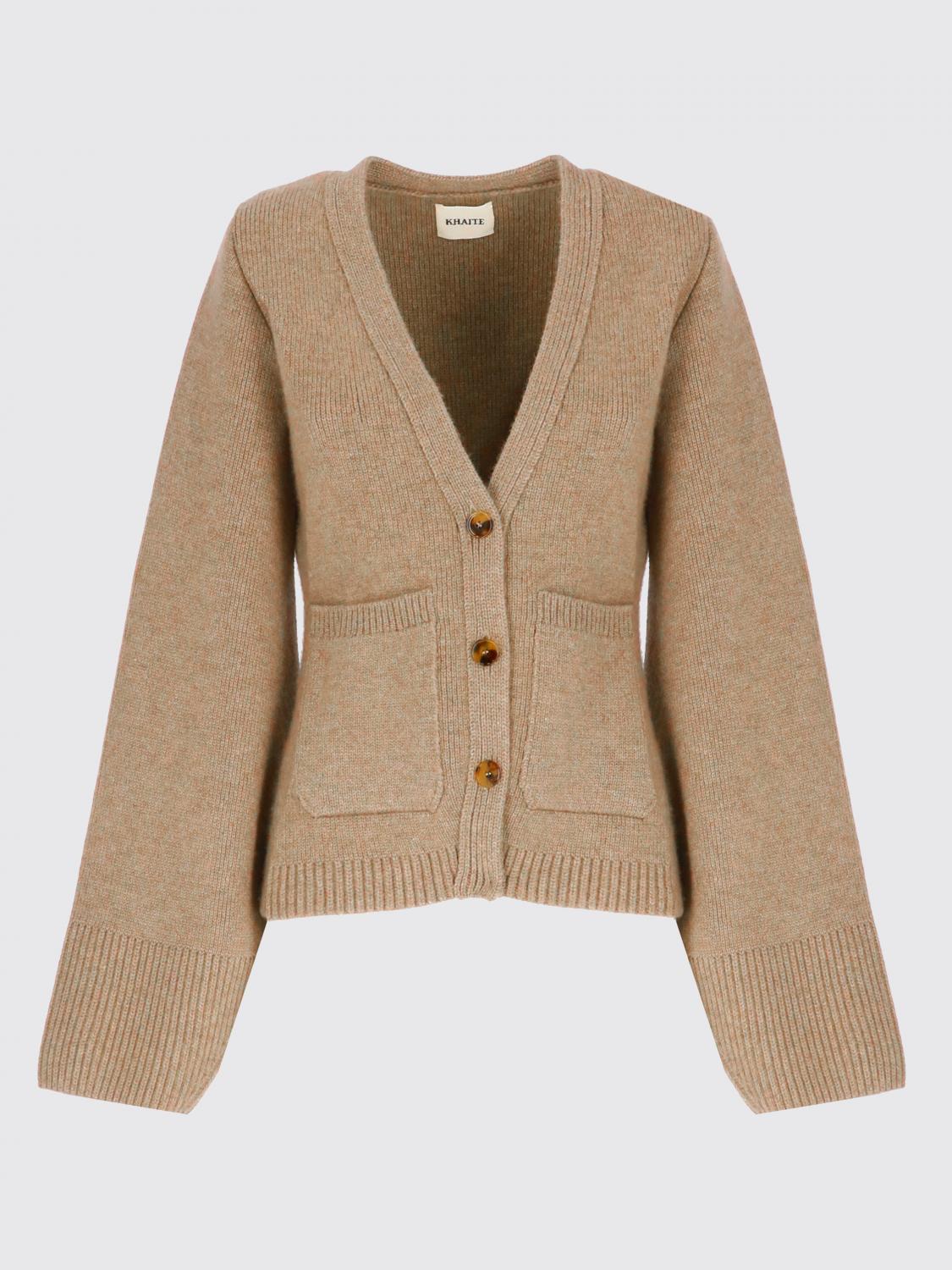 KHAITE CARDIGAN: Pull femme Khaite, Taupe - Img 5