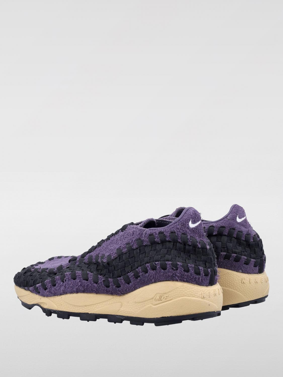 NIKE SNEAKERS: Sneakers Air Footscape Nike in camoscio e nylon intrecciato , Viola - Img 3