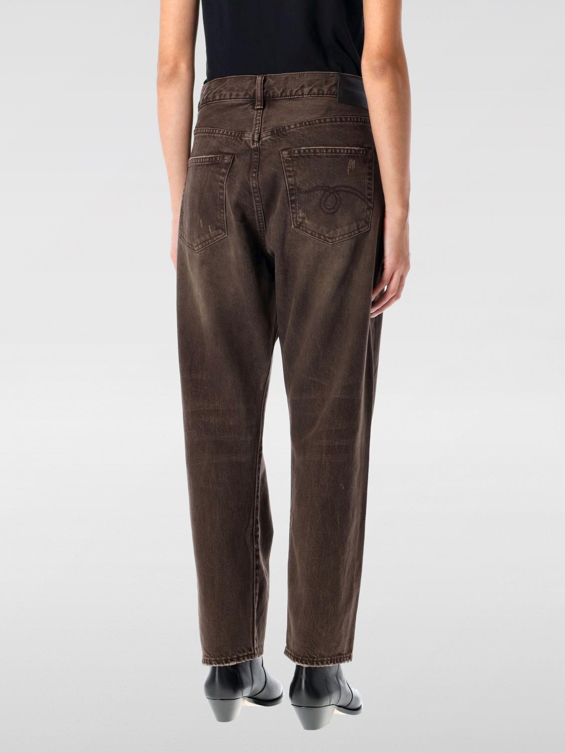 R13 JEANS: Jeans woman R13, Brown - Img 2