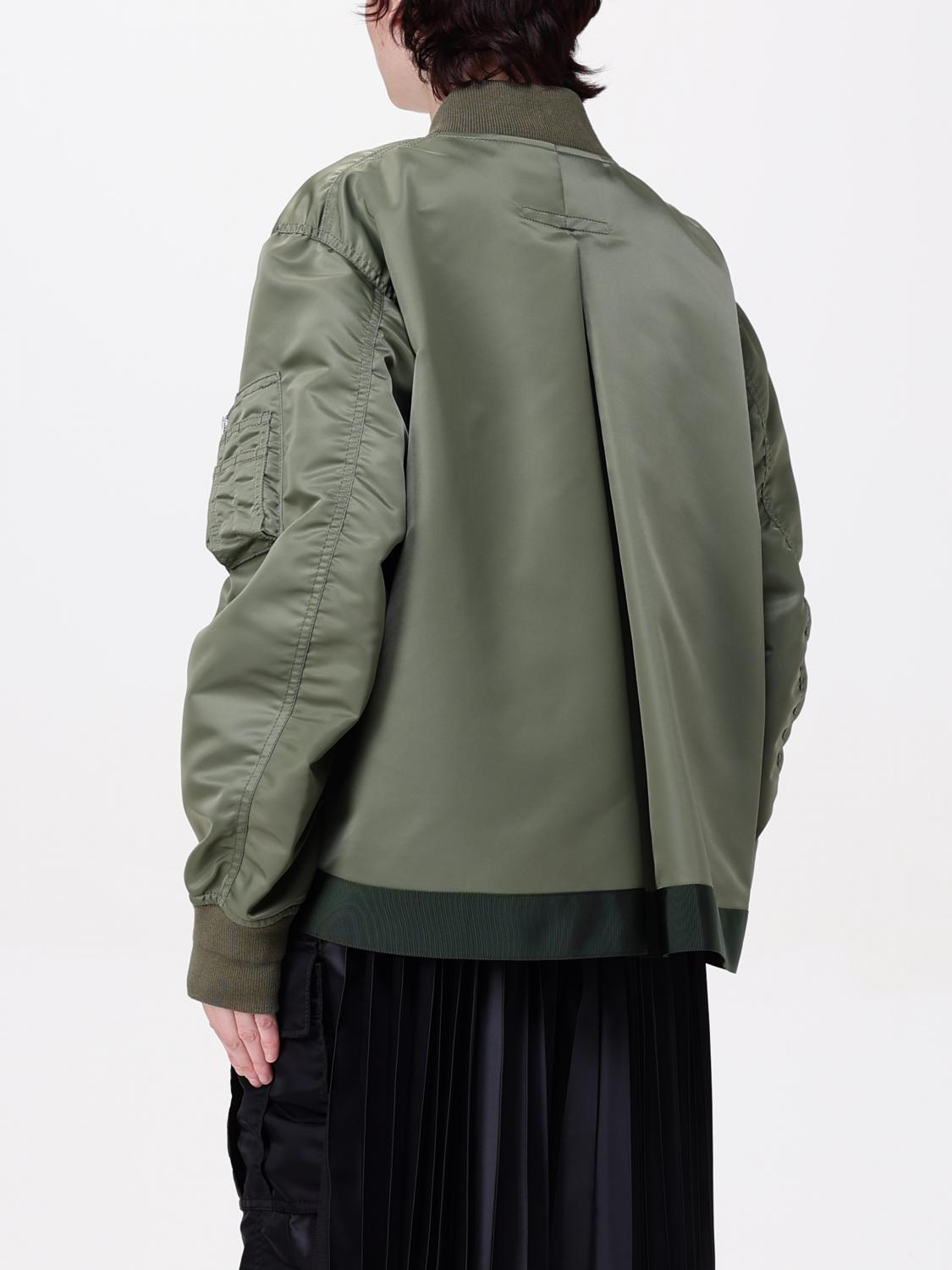 SACAI JACKET: Jacket woman Sacai, Kaki - Img 3